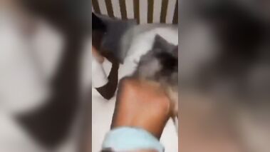 Two Sexy Blonde Teens Share Two BBC's Bareback Sex