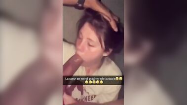 Teen Girl From Snapchat Exposed Sucking a BBC